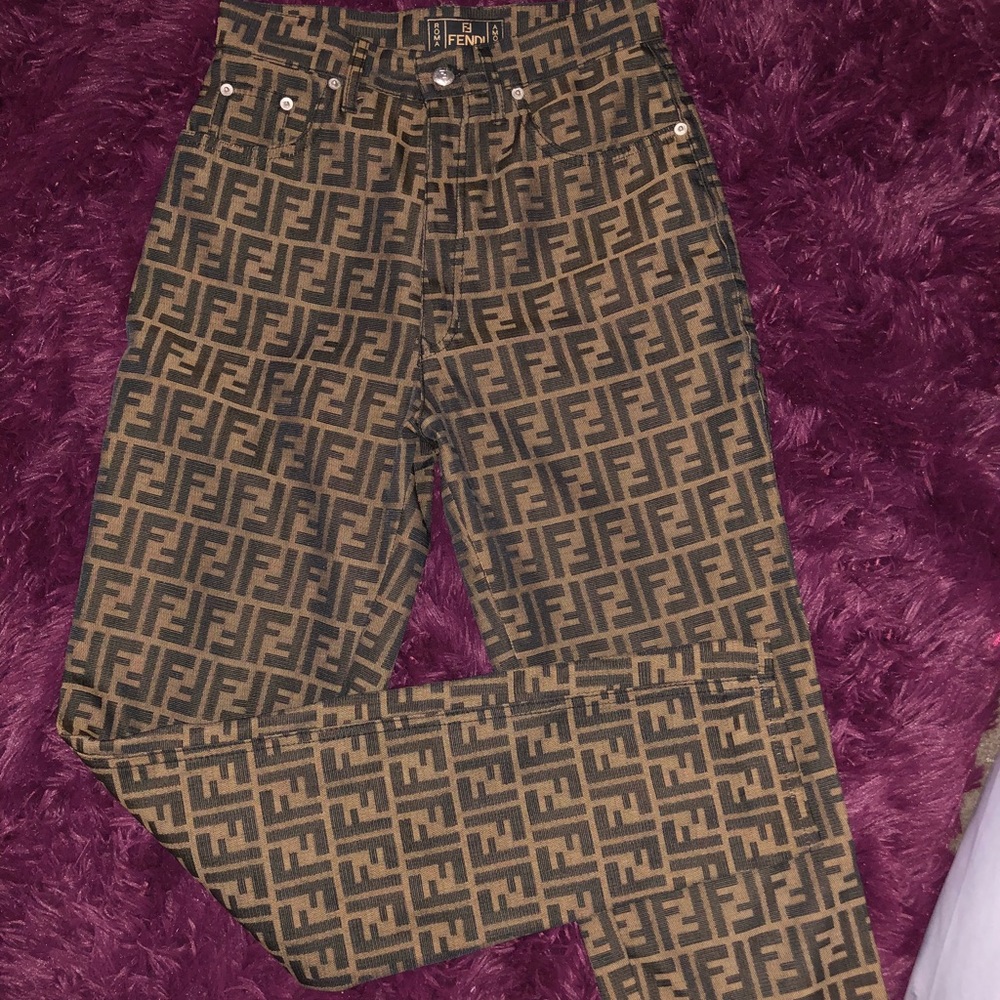Fendi zucca monogram pants